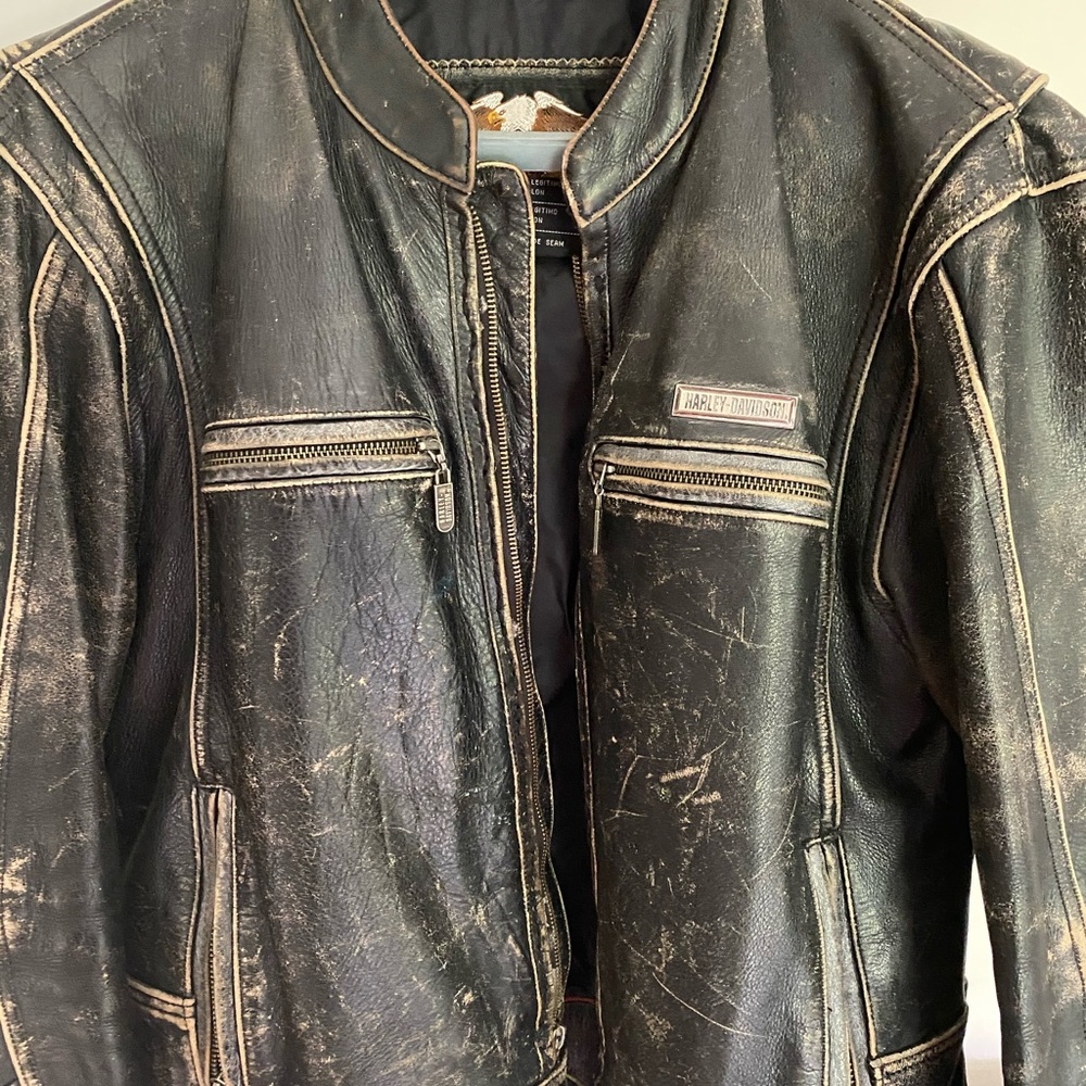 Harley Davidson Leather Jacket Medium